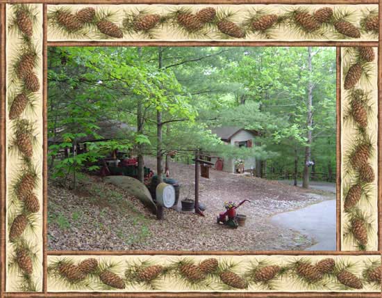 Recreation area at Kilin Tyme Cabins