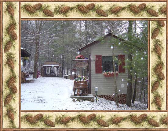 Community area at Kilin Tyme Cabins